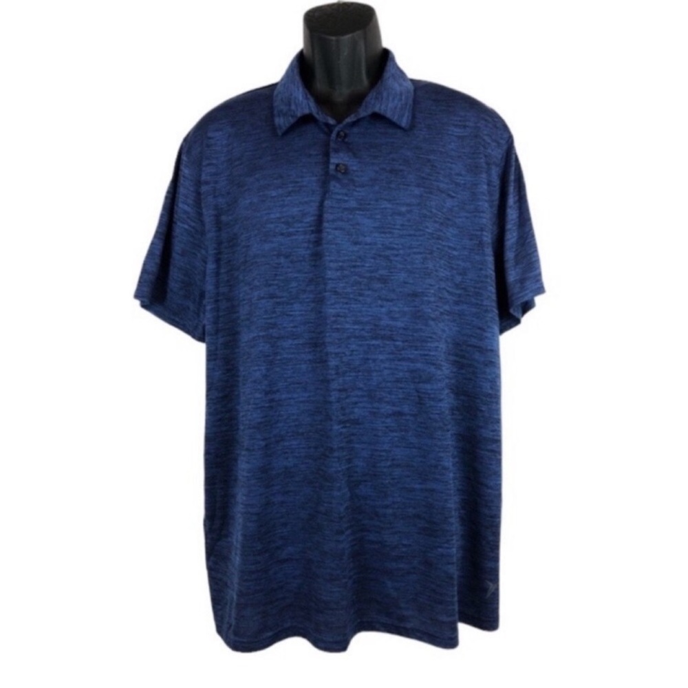Old Navy Active Collared Polo Men's Sz XXL Dri Fit Blue & Black Excellent Cond